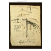 Leonardo da Vinci's vleugel op vliegmachineschets (Voorkant)