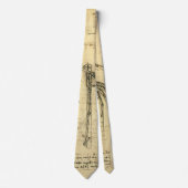 Leonardo da Vinci's vleugel op vliegmachineschets Stropdas (Voorkant)