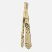 Leonardo da Vinci's vleugel op vliegmachineschets Stropdas (Achterkant)