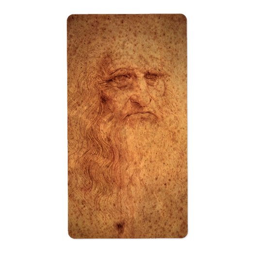 Leonardo da Vinci's Zelfportret, Renaissancekunst Etiket (Voorkant)