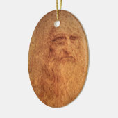 Leonardo da Vinci's Zelfportret, Renaissancekunst Keramisch Ornament (Links)