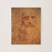 Leonardo da Vinci's Zelfportret, Renaissancekunst Legpuzzel (Verticaal)