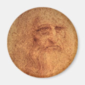 Leonardo da Vinci's Zelfportret, Renaissancekunst Magneet (Voorkant)