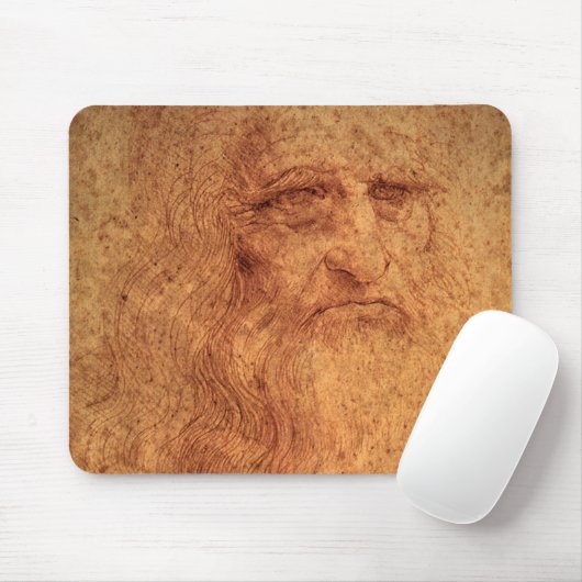 Leonardo da Vinci's Zelfportret, Renaissancekunst Muismat (Met muis)