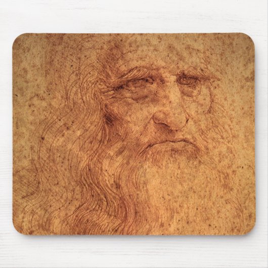 Leonardo da Vinci's Zelfportret, Renaissancekunst Muismat (Voorkant)