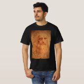 Leonardo da Vinci's Zelfportret, Renaissancekunst T-shirt (Voorkant volledig)