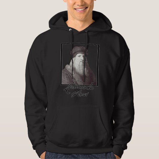 Leonardo daVinci Hoodie (Voorkant)