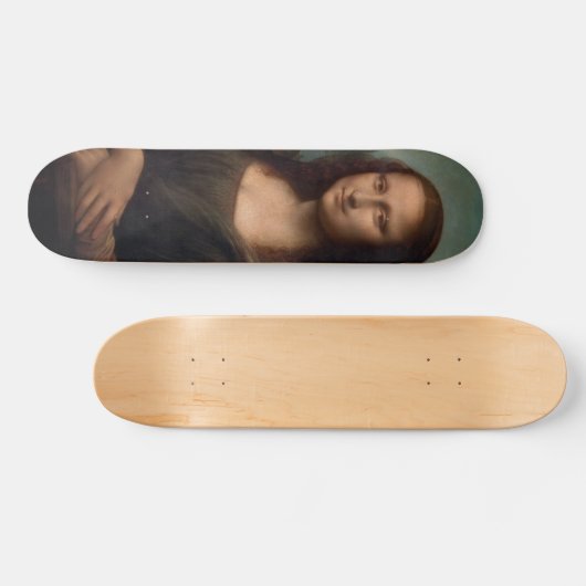 leonardo davinci- mona lisa persoonlijk skateboard (Horizontaal)