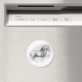 Leonardo DaVinci Paardenmagneet Magneet (Insitu (Vaatwasser))