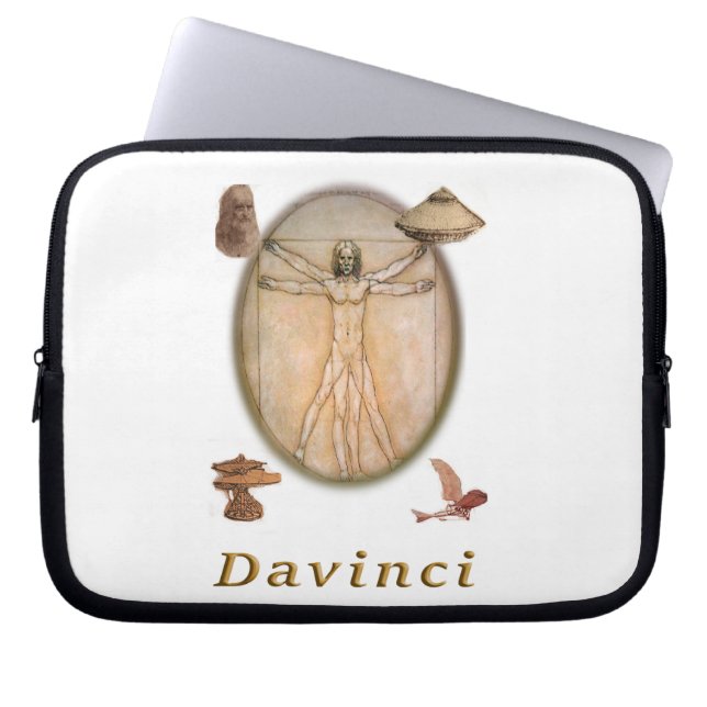Leonardo Davinci-producten Laptop Sleeve (Voorkant)