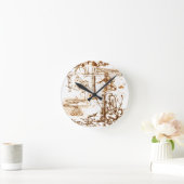 Leonardo DaVinci schetste wandklok (Huis)