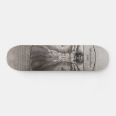 Leonardo daVinci's Vitruvian Man Persoonlijk Skateboard (Horizontaal)