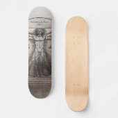Leonardo daVinci's Vitruvian Man Persoonlijk Skateboard (Voorkant)
