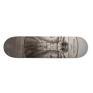 Leonardo daVinci's Vitruvian Man Persoonlijk Skateboard