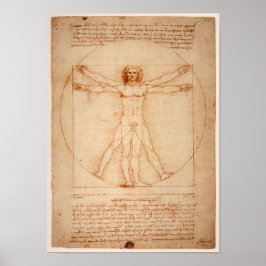 Leonardo de Vinci Drawing Poster