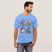 Leonardo Donatello Raphael Michelangelo Gift funny T-shirt (Voorkant volledig)