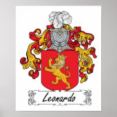 Leonardo Family Crest Poster (Voorkant)