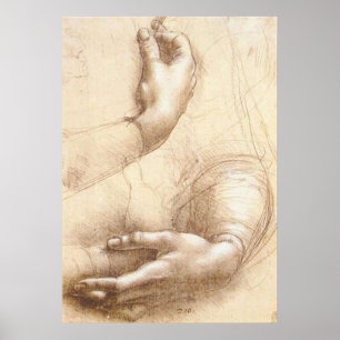LEONARDO Leonardo da Vinci HANDEN Onderzoek van ha Poster