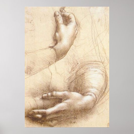 LEONARDO Leonardo da Vinci HANDEN Onderzoek van ha Poster (Voorkant)