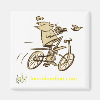 Leonardo - magneet vierkant