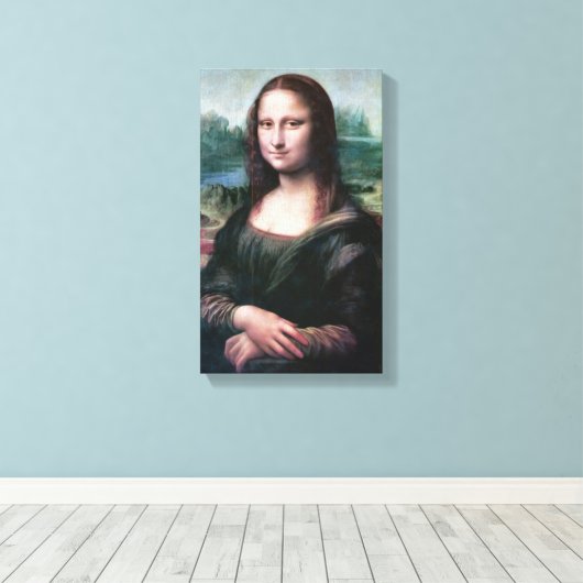 Leonardo Mona Lisa Canvas Afdruk (Insitu (Houten vloer))