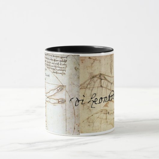 Leonardo over kunst mok (Midden)