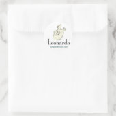 Leonardo Ronde Sticker (Tas)
