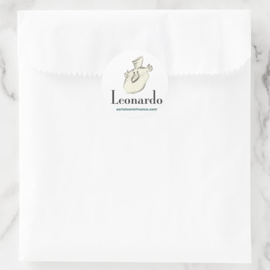 Leonardo Ronde Sticker (Tas)
