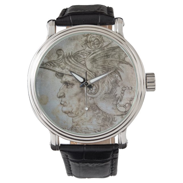 Leonardo’s Helmeted Warrior eWatch Horloge (Voorkant)