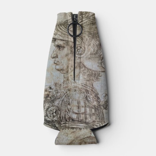 Leonardo’s Helmeted Warrior Flesjeskoeler (Achterkant)