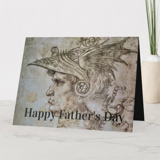 Leonardo’s Helmeted Warrior Kaart (Voorkant)