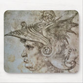 Leonardo’s Helmeted Warrior Muismat (Voorkant)