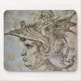 Leonardo’s Helmeted Warrior Muismat