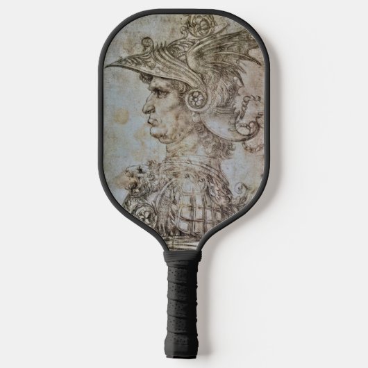 Leonardo’s Helmeted Warrior Pickleball Paddle (Achterkant)