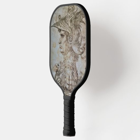 Leonardo’s Helmeted Warrior Pickleball Paddle (Links)