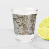 Leonardo’s Helmeted Warrior Shot Glass Shot Glas (Voorkant)