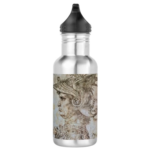 Leonardo’s Helmeted Warrior Waterfles (Rechts)