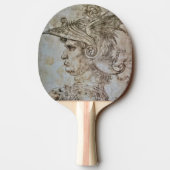 Leonardo’s helmvogel Ping Pong Paddle Tafeltennisbatje (Achterkant)