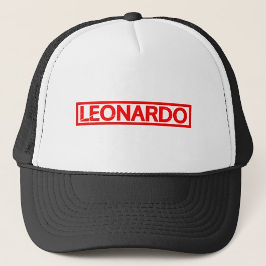Leonardo Stamp Trucker Pet (Voorkant)