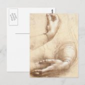 Leonardo-Studie-van-handen Briefkaart (Voorkant / Achterkant)