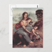 Leonardo Vinci- De Maagd en het Kind met St. Anne Briefkaart (Voorkant / Achterkant)