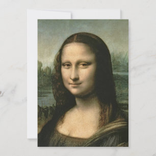 Leonardo Vinci   Mona Lisa, c.1503-6 Bedankkaart