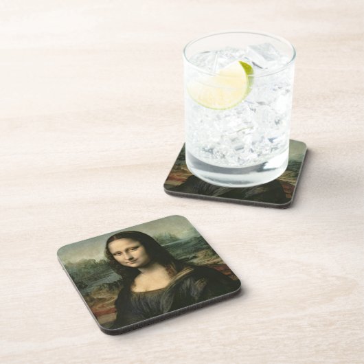 Leonardo Vinci | Mona Lisa, c.1503-6 Bier Onderzetter (Rechterzijde)