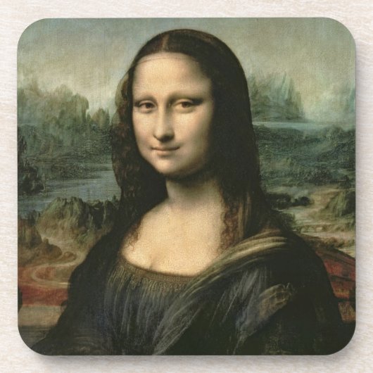 Leonardo Vinci | Mona Lisa, c.1503-6 Bier Onderzetter (Voorkant)