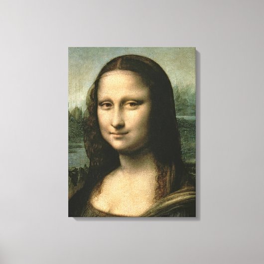 Leonardo Vinci | Mona Lisa, c.1503-6 Canvas Afdruk (Voorkant)