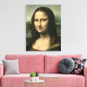 Leonardo Vinci | Mona Lisa, c.1503-6 Canvas Afdruk (Insitu (Woonkamer))