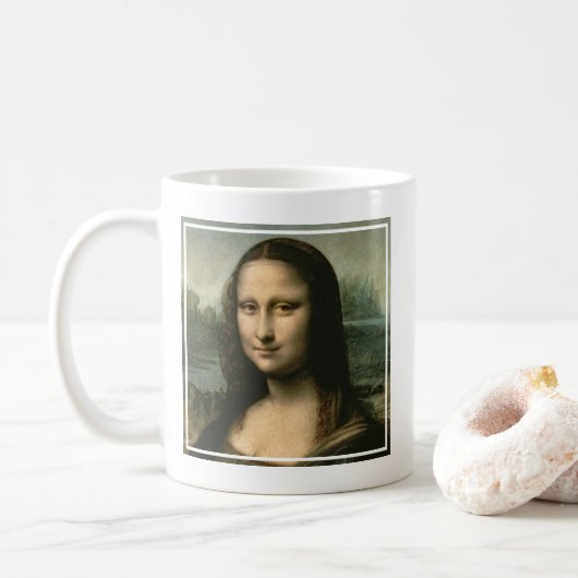 Leonardo Vinci | Mona Lisa, c.1503-6 Koffiemok (Met donut)