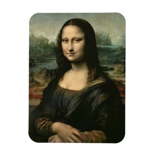 Leonardo Vinci | Mona Lisa, c.1503-6 Magneet (Verticaal)