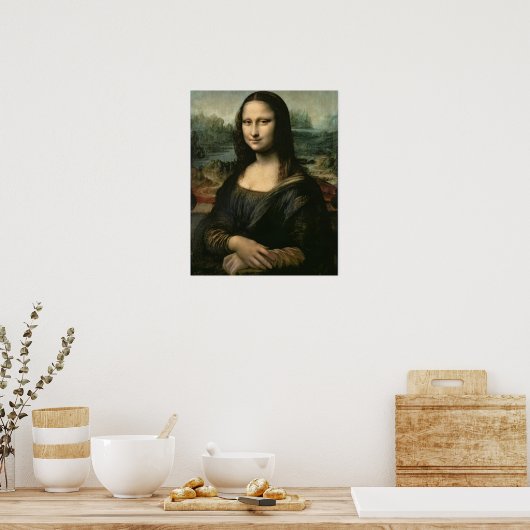 Leonardo Vinci | Mona Lisa, c.1503-6 Poster (Keuken)