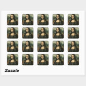 Leonardo Vinci | Mona Lisa, c.1503-6 Vierkante Sticker (Vel)
